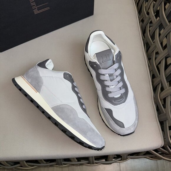 Dunhill Lace-Up Casual Sneakers White/Grey main image 6
